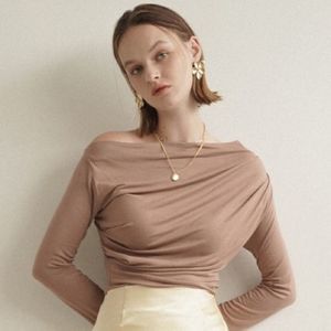 Judé McCall Rosen Drape Long Sleeve_Beige